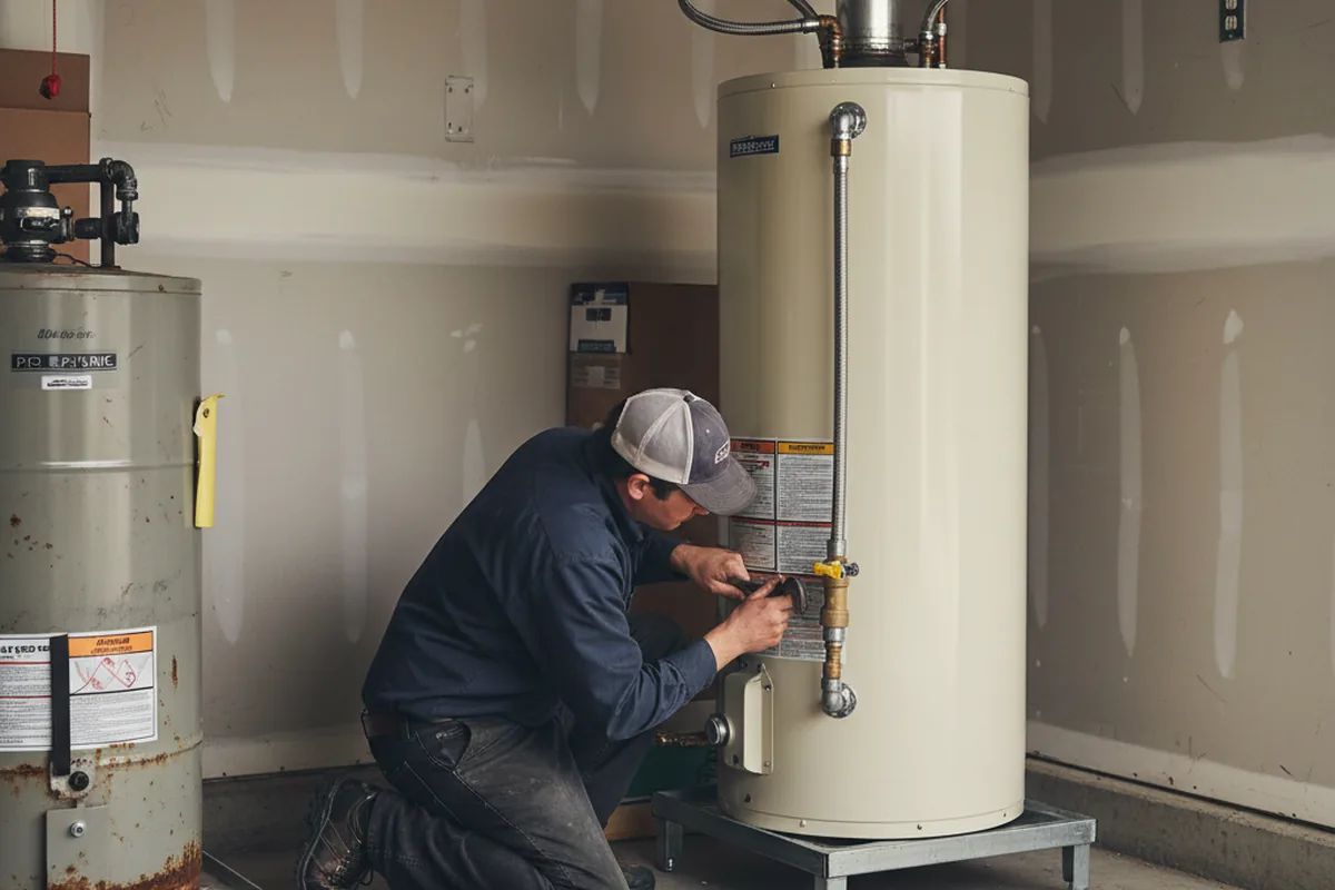 Water heater and shutoff valve replacement in Michigantown